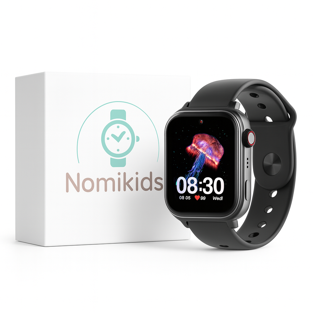 Nomikids Move – Montre connectée enfant 4G avec GPS+WiFi, appel vidéo HD, bouton SOS et suivi d’activité