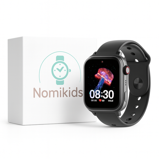 Nomikids Move – Montre connectée enfant 4G avec GPS+WiFi, appel vidéo HD, bouton SOS et suivi d’activité